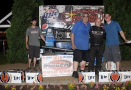 6/17/18 – Badger Midgets – Feature – Angell Park Speedway, Sun Prairie, WI – Davey Ray