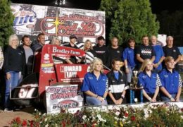 8/13/17 – Badger Midgets – Mike Fell Memorial Feature – Angell Park Speedway, Sun Prairie, WI – Bill Balog