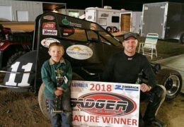 9/22/18 – Badger Midgets – Feature – Beaver Dam Raceway, Beaver Dam, WI – Nick Baran